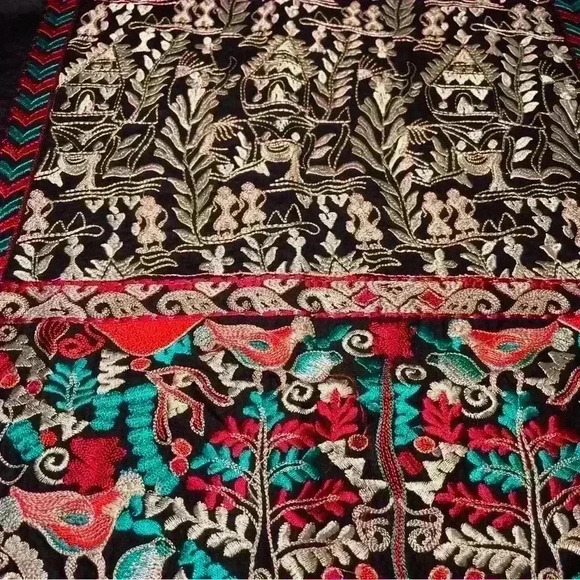 New With Tags Pakistani Women Khaadi Pret Tunic Dress Black Size 12 Embroidered - Picture 2 of 8